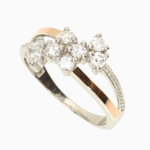 серебряное кольцо с цирконом  57208145